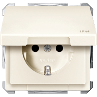 МЕХ-М РОЗЕТКИ С КРЫШК, IP44, БЕЖ