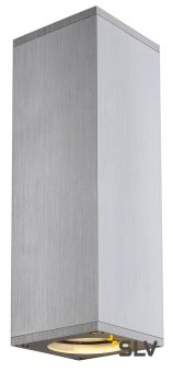 THEO UP/DOWN светильник настенный для 2-х ламп GU10 по 50Вт макс., матированный алюминий (ex 152089)