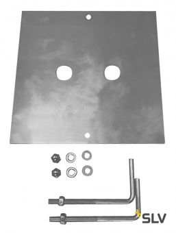 SQUARE POLE, набор анкеров для бетона, сталь (ex 232220)