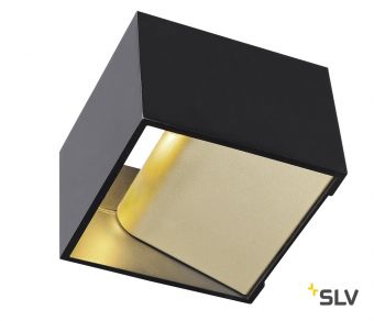 LOGS IN Dim to Warm светильник настенный 12Вт с LED 2000-3000K, 290лм, черный/ латунь