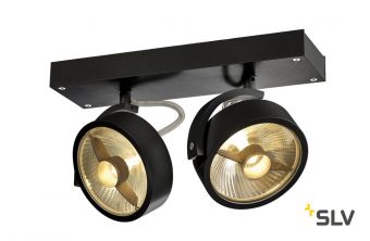 KALU 2 ES111 светильник накладной для 2-х ламп ES111 по 75Вт макс., черный