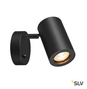 ENOLA_B SINGLE SPOT светильник накладной для лампы GU10 50Вт макс., с выключателем, черный