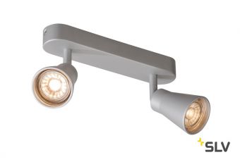 AVO DOUBLE CW светильник накладной для 2-х ламп GU10 по 50Вт макс., серебристый