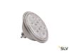 LED QPAR111 GU10 источник света 230В, 7.3Вт, 2700K, 730лм, 13°, серебристый корпус