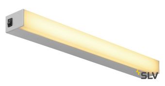 SIGHT 60 светильник накладной 20Вт c выключателем и LED 3000К, 1490лм, серебристый (ex 160184)