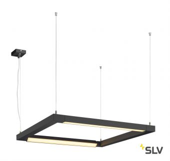 OPEN GRILL DOUBLE TWIST PD светильник подвесной 58Вт с LED 3000К, 4500лм, черный (ex 157650)