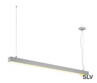 Q-LINE SINGLE LED светильник подвесной 45.8Вт с LED 3000К, 3700лм, серебристый (ex 155124)