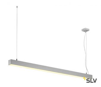 Q-LINE SINGLE LED светильник подвесной 45.8Вт с LED 3000К, 3700лм, серебристый (ex 155124)