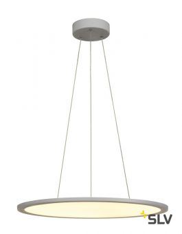 PANEL 60 ROUND светильник подвесной 42Вт с LED 3000К, 3150лм, 110°, димм. 1-10В, серебр. (ex 158633)