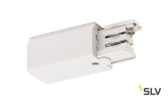 3Ph | S-TRACK, разъём питания торцевой, GND справа, 16А макс., белый RAL9016 (ex 175041)