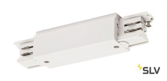 3Ph | S-TRACK, коннектор прямой внешний с разъёмами питания, 16А макс., белый RAL9016 (ex 175091)