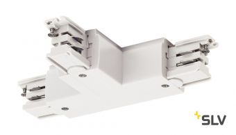 3Ph | S-TRACK, T-коннектор с разъёмом питания, GND справа, белый RAL9016 (ex 175141)