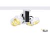 3Ph, TEC KALU 4 LED светильник накладной 60Вт с LED 3000К, 3800лм, 4х  60°, белый/ черный