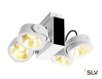 TEC KALU 4 LED светильник накладной 60Вт с LED 3000К, 3800лм, 4х 24°, белый/ черный