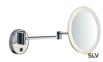 MAGANDA WL настенное зеркало косметическое IP44 с подсветкой 4.2Вт с LED 3000К, 70лм, хром/ белый