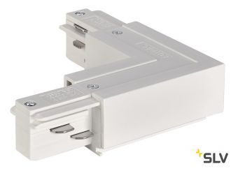 3Ph | EUTRAC®, L-коннектор с разъёмом питания, 16А макс., GND по внутр. углу, белый (ex 145681)