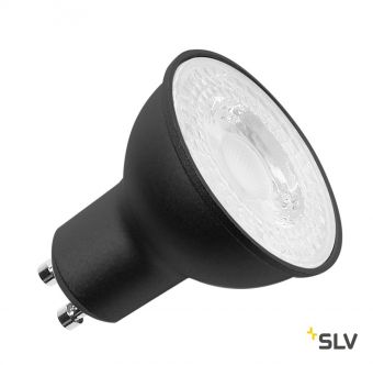 LED GU10 источник света 230В, 7.2Вт, 2700K, 570лм, 36°, диммируемый, черный корпус