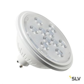 LED QPAR111 GU10 источник света 230В, 7Вт, 3000K, 730лм, 13°, белый корпус