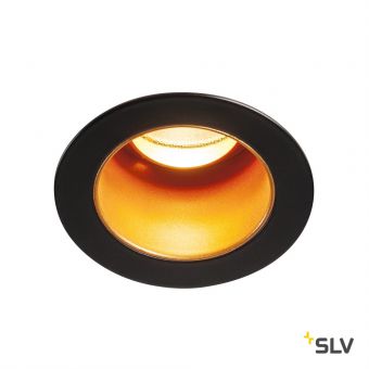 HORN MEDI LED светильник встраиваемый 350мА 5Вт с LED 3000К, 275лм, 15°, черный/ золотой