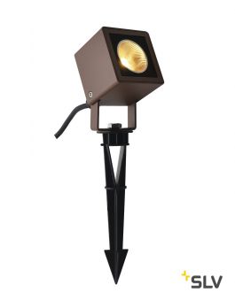 NAUTILUS 10 SQUARE LED светильник IP65 9Вт с LED 3000К, 520лм, 45°, кабель 2м с вилкой, бурый