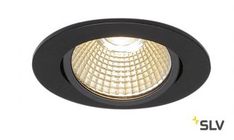 NEW TRIA 68 ROUND CS/LS DtW светильник встр. 7.2Вт с LED 1800-3000К, 440лм, 38°, CRI>90, черный