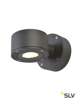 SITRA WALL LED светильник настенный IP44 9Вт с LED 3000К, 450лм, 55°, антрацит