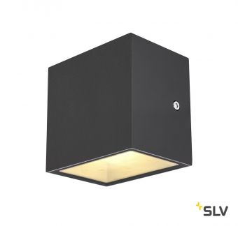 SITRA CUBE LED светильник настенный IP44 10Вт с LED 3000К, 2х 560лм, 2х 90°, антрацит