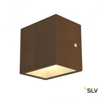 SITRA CUBE LED светильник настенный IP44 10Вт с LED 3000К, 2х 560лм, 2х 90°, бурый