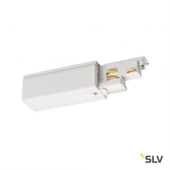 S-TRACK DALI, разъём питания торцевой, GND слева, 16А макс., белый