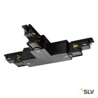 S-TRACK DALI, T-коннектор с разъёмом питания, GND слева, черный