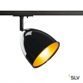 1PHASE-TRACK, PARA CONE 14 светильник для лампы GU10 25Вт макс., черный/ золото