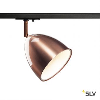 1PHASE-TRACK, PARA CONE 14 светильник для лампы GU10 25Вт макс., медь/ белый