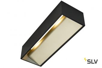 LOGS IN L Dim to Warm светильник настенный 19Вт с LED 2000-3000K, 1100лм, черный/ латунь