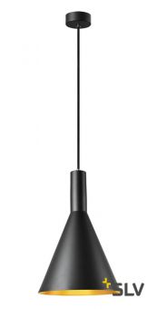 PHELIA 280 светильник подвесной для лампы E27 23Вт макс., черный/ золотой