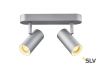 NOBLO DOUBLE CW светильник накладной 16Вт с LED 2700К, 2x 600лм, 36°, серебристый