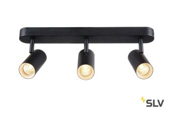 NOBLO TRIPLE CW светильник накладной 24Вт с LED 2700К, 3x 600лм, 36°, черный