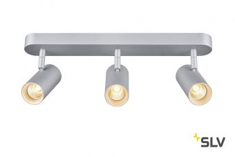 NOBLO TRIPLE CW светильник накладной 24Вт с LED 2700К, 3x 600лм, 36°, серебристый