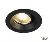 DINGILO светильник встраиваемый IP44/20 4.4Вт с LED 3000К, 330лм, 40°, CRI>90, с БП, черный