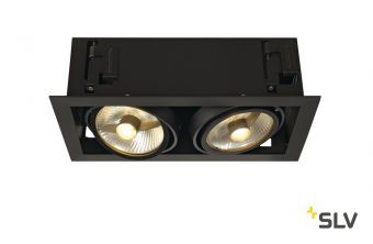 KADUX 2 ES111 светильник встраиваемый для 2-х ламп ES111 по 75Вт макс., черный