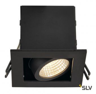 KADUX 1 LED светильник встраиваемый 8.3Вт с БП и LED 3000К, 650лм, 38°, черный