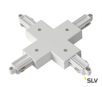 1PHASE-TRACK, X-коннектор с разъемом подвода питания, белый