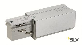 3Ph | EUTRAC®, разъём питания торцевой, 16А макс., GND справа, серебристый