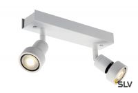 PURI DOUBLE CW светильник накладной для 2-х ламп GU10 по 50Вт макс., белый