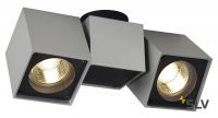 ALTRA DICE SPOT 2 светильник накладной для 2-x ламп GU10 по 50Вт макс., серебристый / черный