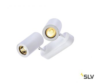 ENOLA_B DOUBLE SPOT светильник накладной для 2-х ламп GU10 по 50Вт макс., белый