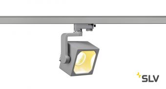 3Ph, EURO CUBE светильник 28.5Вт с  LED 3000К, 2100лм, 60°, CRI>90, серебристый