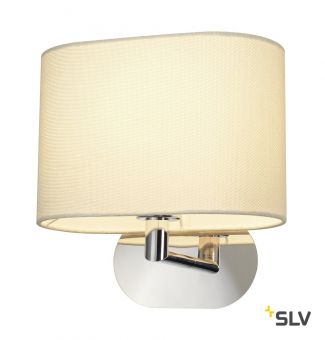 SOPRANA OVAL WL-1 светильник настенный для лампы E27 60Вт макс., хром/ белый