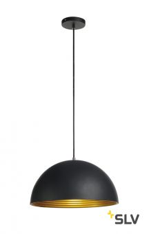 FORCHINI M 40 PD светильник подвесной для лампы E27 40Вт макс., черный/ золото