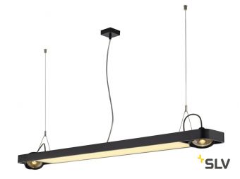 AIXLIGHT® R2 OFFICE 150 светильник подвесной c LED 35Вт 4000К 4100лм и для ламп ES111 2х75Вт, черный