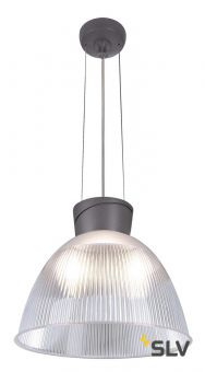 PARA DOME E27 светильник подвесной для лампы E27 150Вт макс., антрацит/ прозрачный